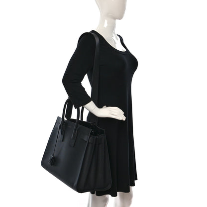 Saint Laurent Grained Calfskin Large Sac De Jour Carryall Black 2 of 10