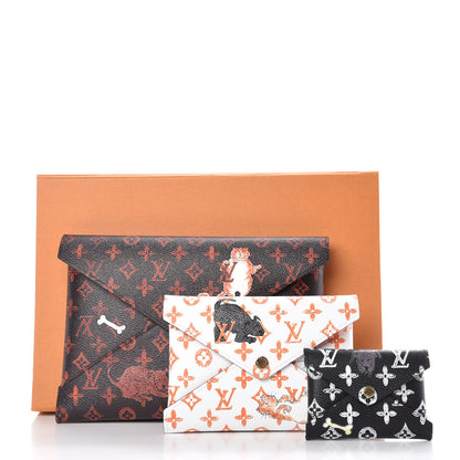 Louis Vuitton Catogram Kirigami Pochette Set Marron White Black 12 of 12