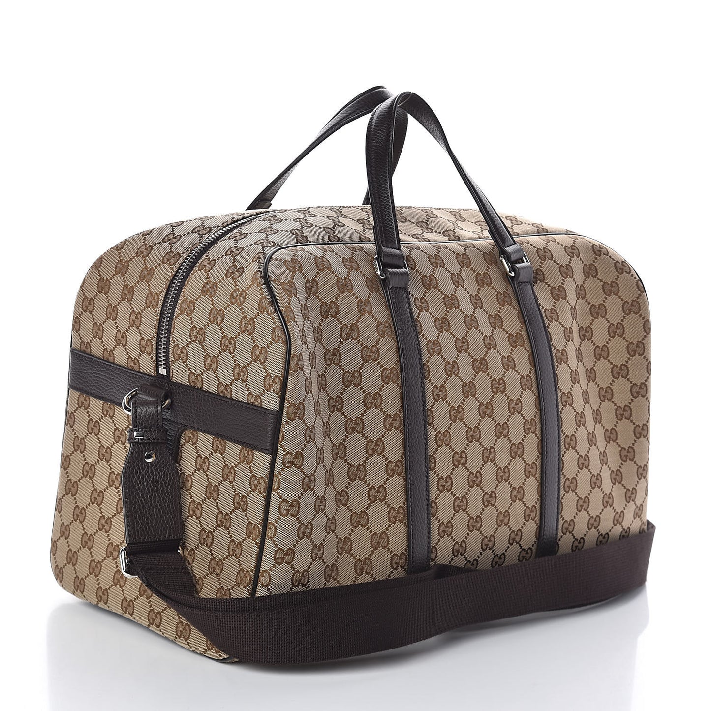 Monogram Dollar Calfskin Boston Duffle Bag Beige Ebony Testa di Moro Marrone Scuro