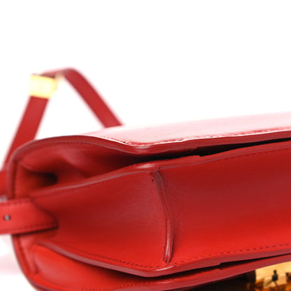 Celine Box Calfskin Small Classic Box Flap Bag Red 11 of 15