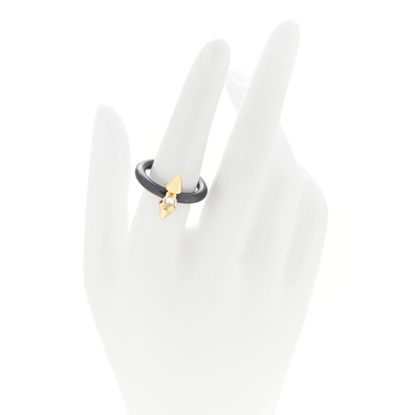 X PHARRELL 18K Yellow Gold Titanium Diamond Tiffany Titan Ring 54 7