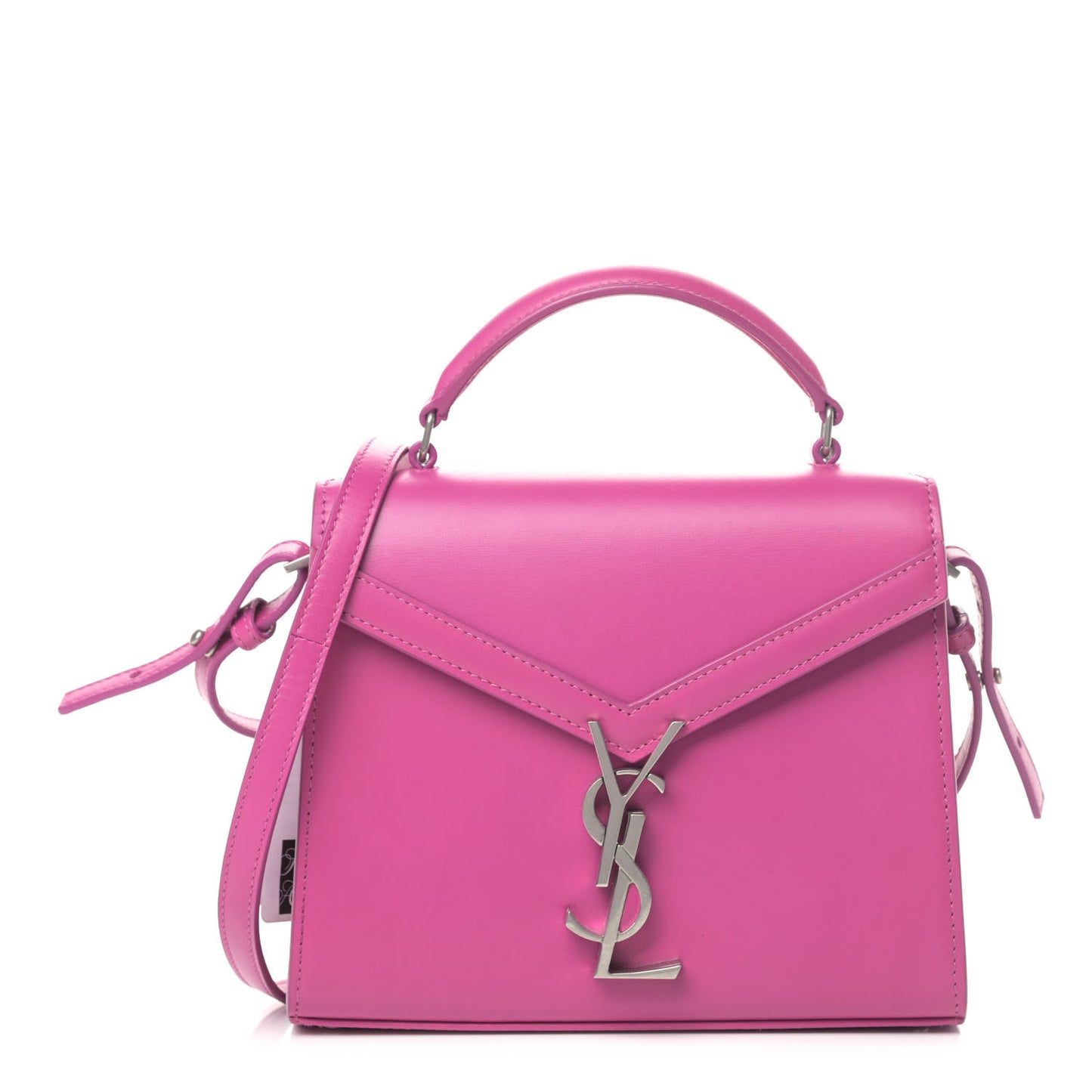 Calfskin Mini Classic Monogram Cassandra Top Handle Bag Electric Fuchsia