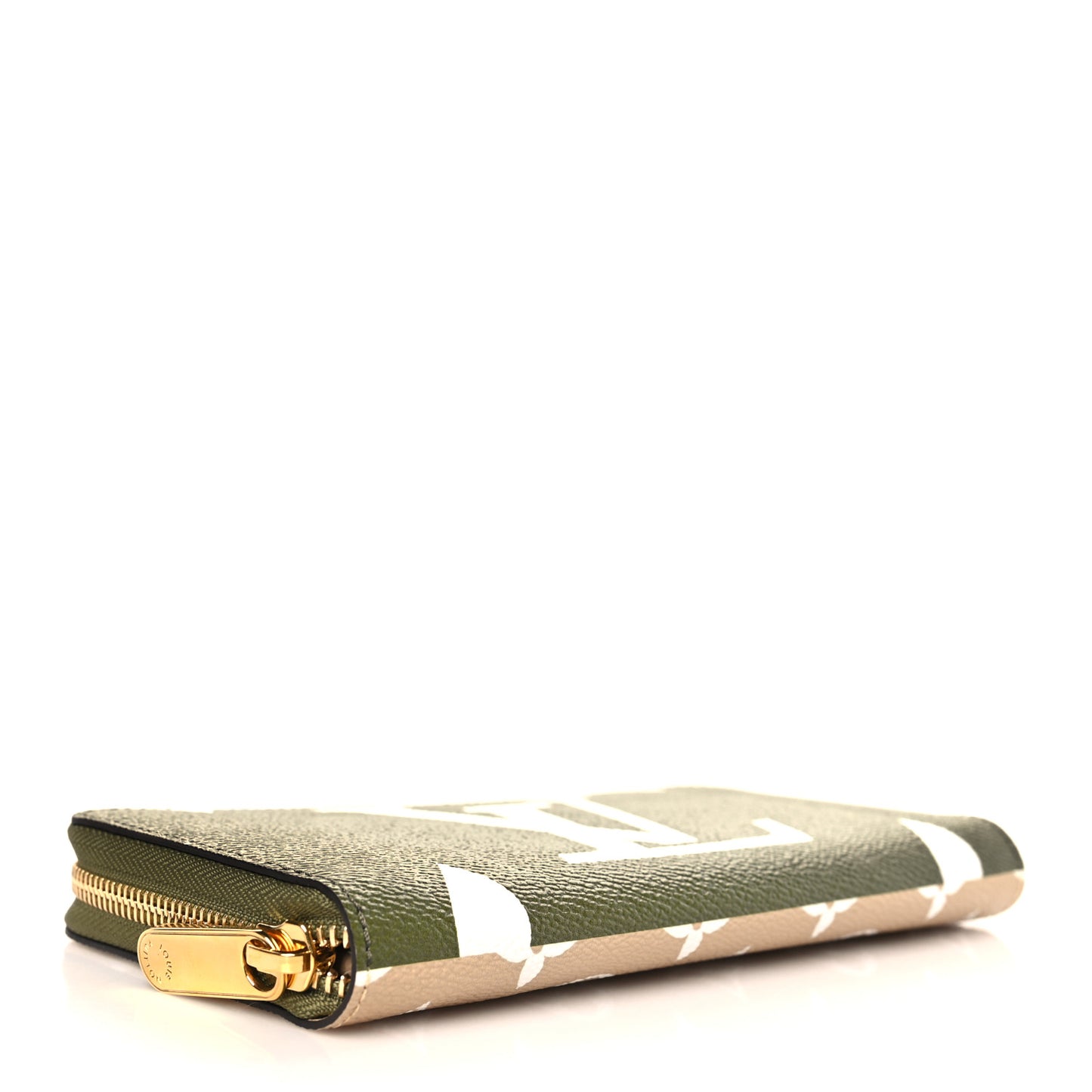 Monogram Giant Zippy Wallet Kaki White