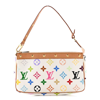 Louis Vuitton Monogram Multicolor Pochette Accessories White 1 of 6