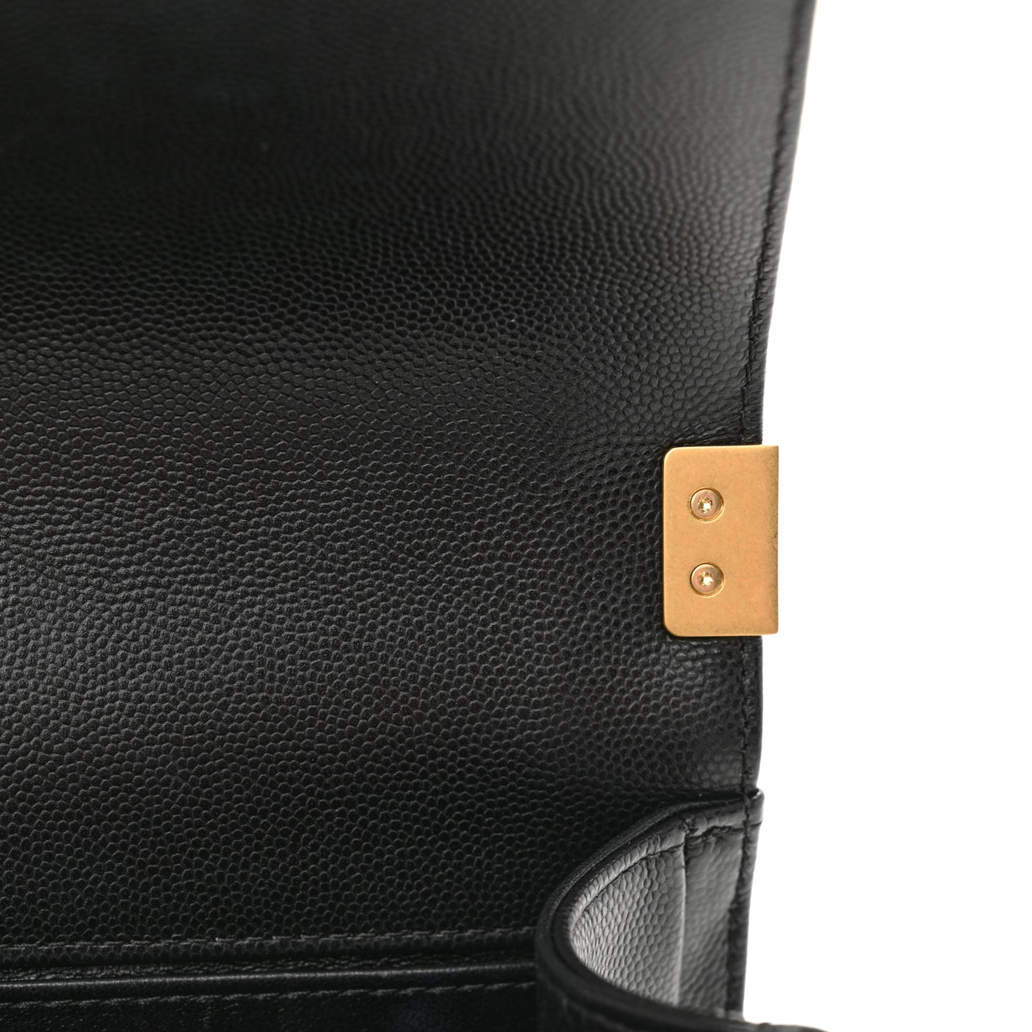 Caviar Quilted Small Boy Flap Black