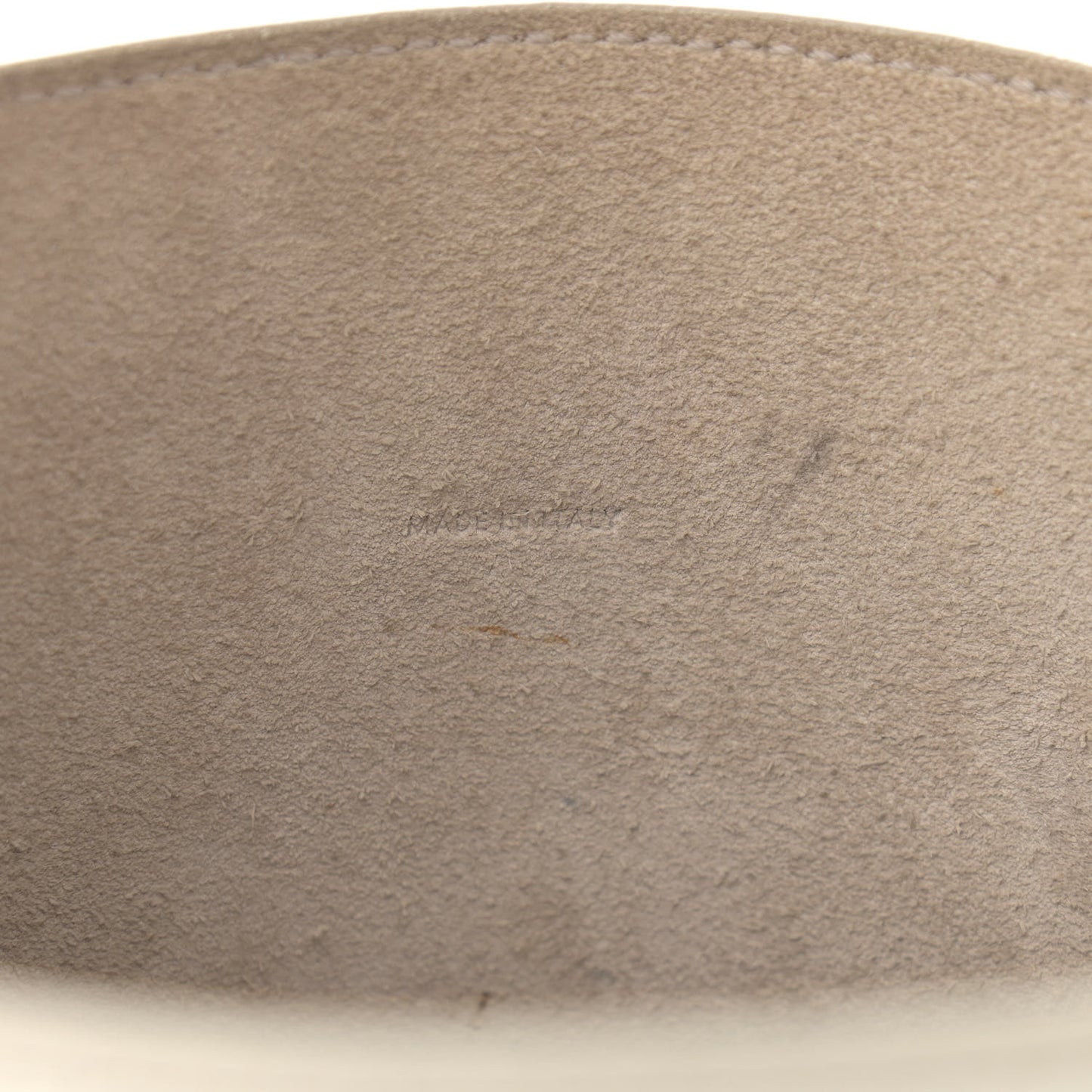 Supple Grained Calfskin Nano Big Bag Bucket White