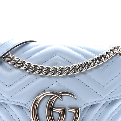Gucci Calfskin Matelasse Small GG Marmont Shoulder Bag Porcelain Light Blue 8 of 10
