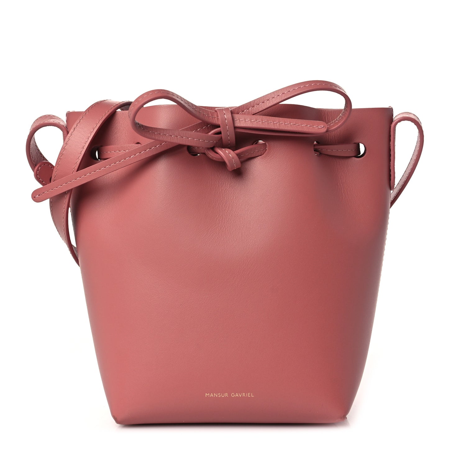 Calfskin Mini Bucket Bag Blush