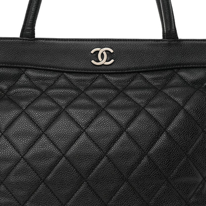 Chanel Caviar Quilted CC Shopping Tote Black 8 of 12