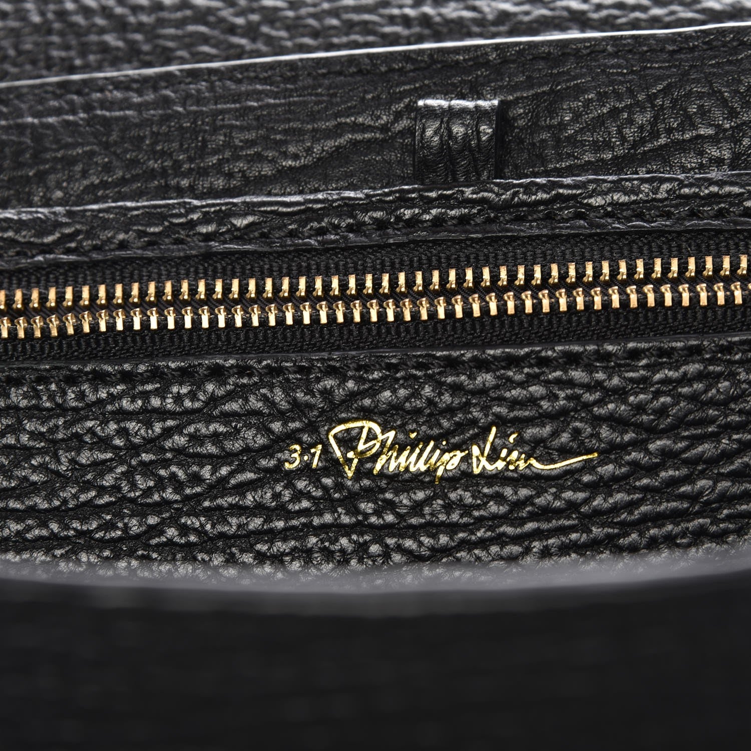 3.1 Phillip Lim 3.1 Textured Calfskin Large Pashli Satchel Black 6 of 7