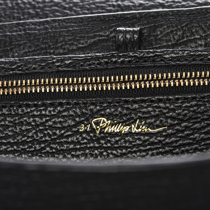 3.1 Phillip Lim 3.1 Textured Calfskin Large Pashli Satchel Black 6 of 7