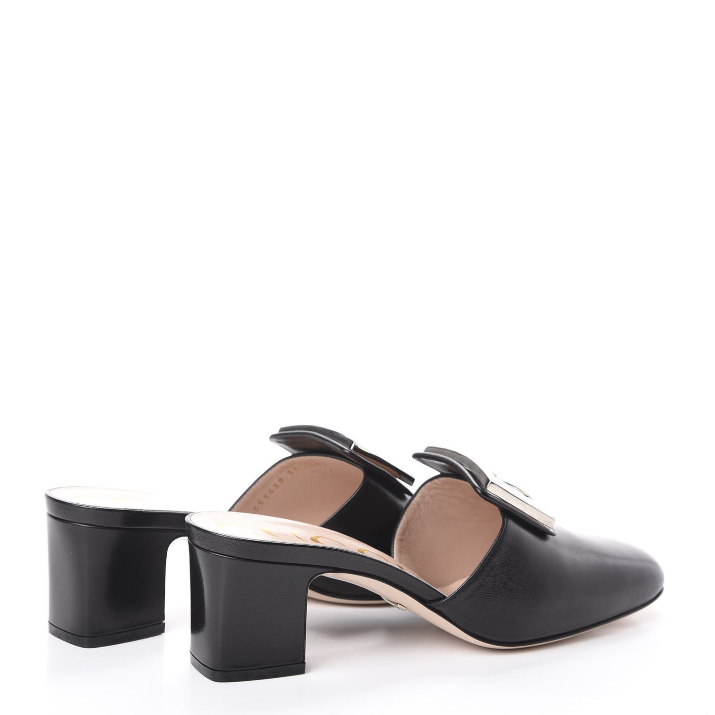 Malaga Kid Crystal Square G Madelyn Mules 39 Black