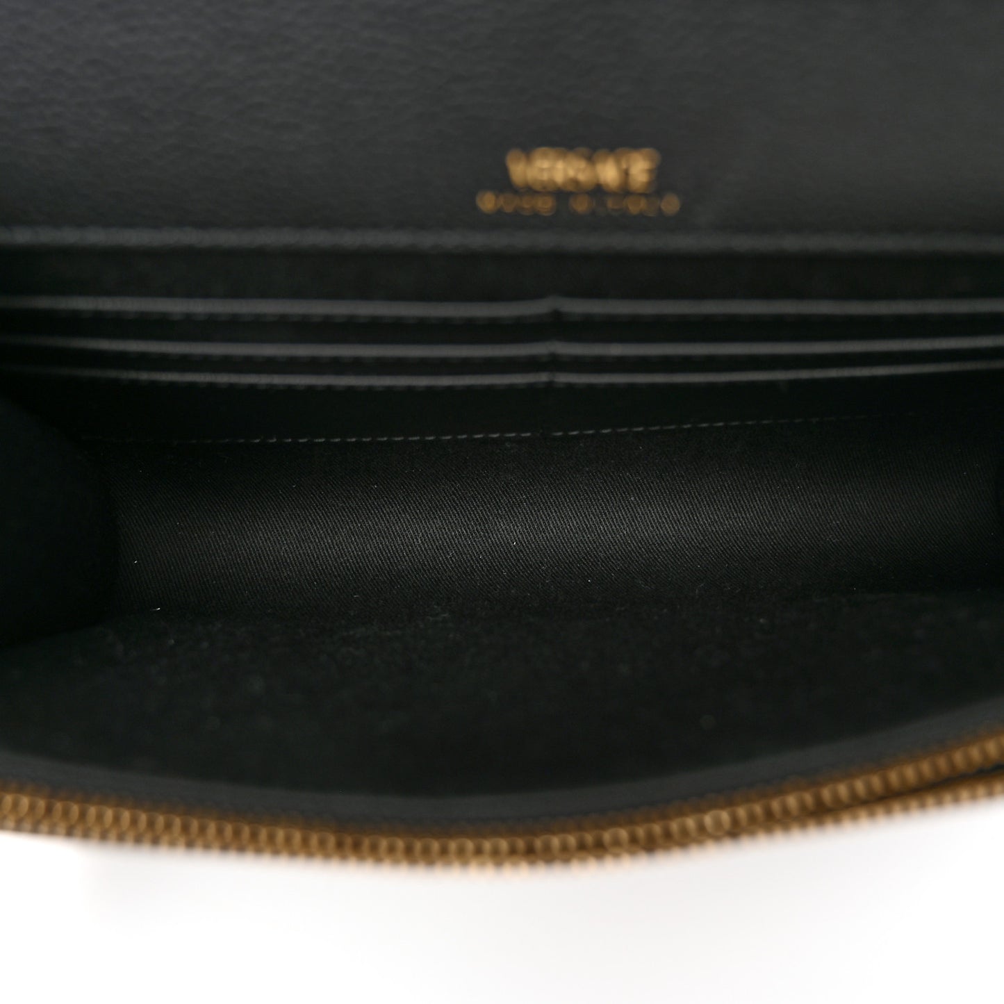 Grained Calfskin La Medusa Crossbody Bag Black