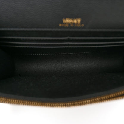 Versace Grained Calfskin La Medusa Crossbody Bag Black 5 of 10