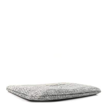 Chanel Canvas Large Deauville Pouch Grey 4 of 10