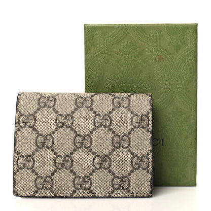 Gucci GG Supreme Monogram Card Case Beige 9 of 9