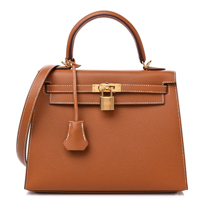 Hermes Epsom Kelly Sellier 25 Gold 1 of 10