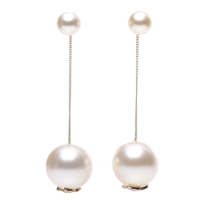 Chanel Pearl CC Drop Earrings Gold 1 of 4