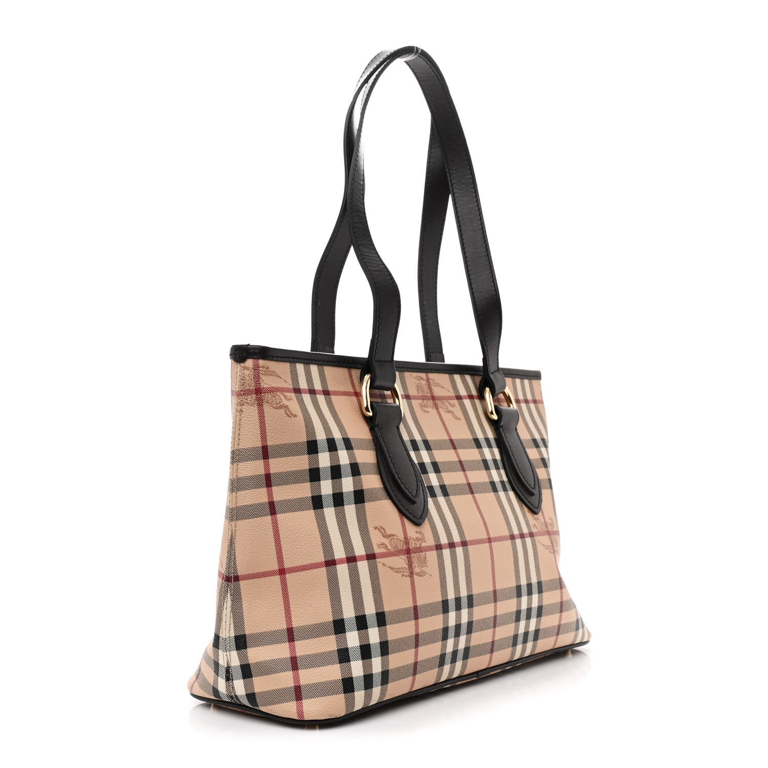 Burberry Haymarket Check Medium Regent Tote Chocolate 3 of 10