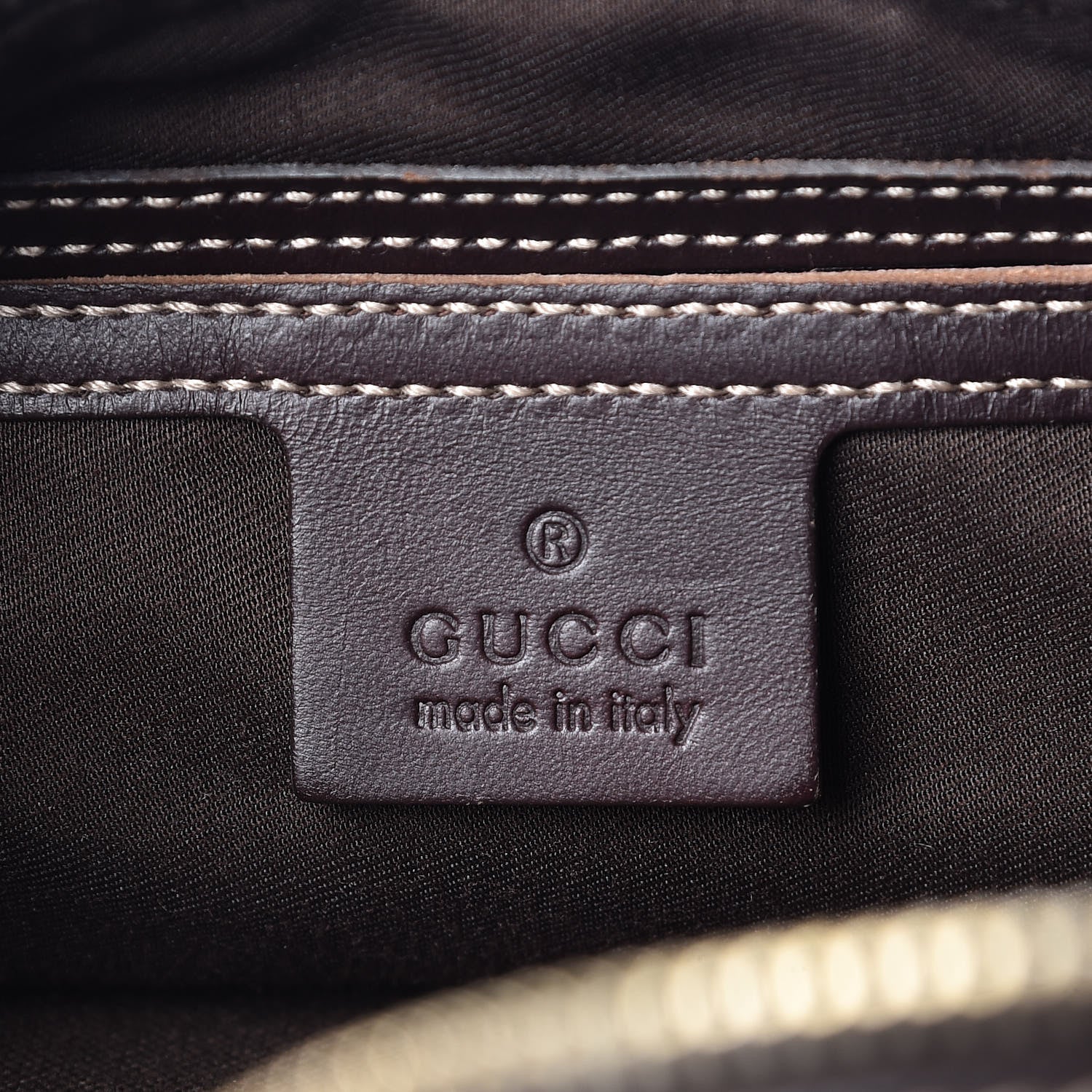 Gucci GG Supreme Monogram Belt Bag Dark Brown 6 of 10