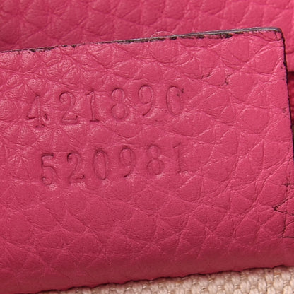 Gucci Calfskin Small GG Marmont Top Handle Bag Pink Tropical Flower 6 of 8