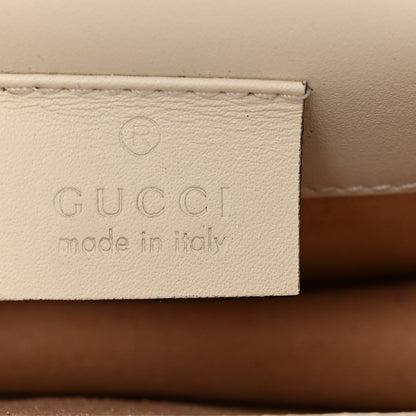 Gucci Calfskin Super Mini Sylvie Chain Shoulder Bag White 6 of 11