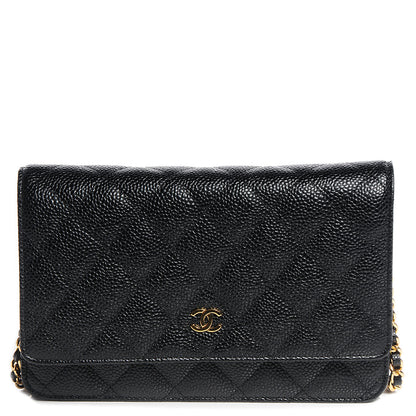 Chanel Caviar Quilted Wallet On Chain WOC Black 1 of 9