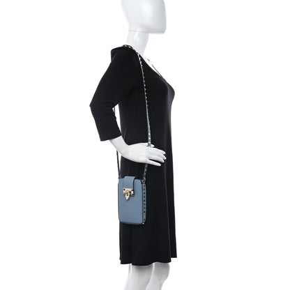 Valentino Garavani Grained Calfskin Rockstud Crossbody Phone Case Niagara 2 of 11