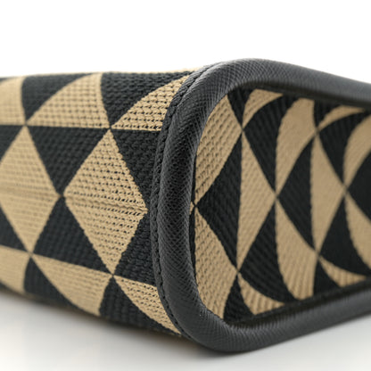 Prada Jacquard Saffiano Triangolo Symbole Embroidered Micro Tote Black Corda 10 of 10
