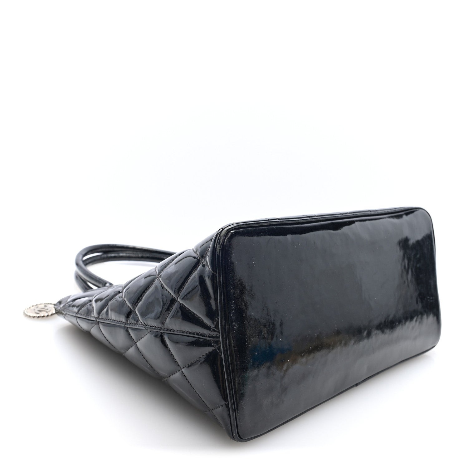 Chanel Patent Medallion Tote Black 4 of 10