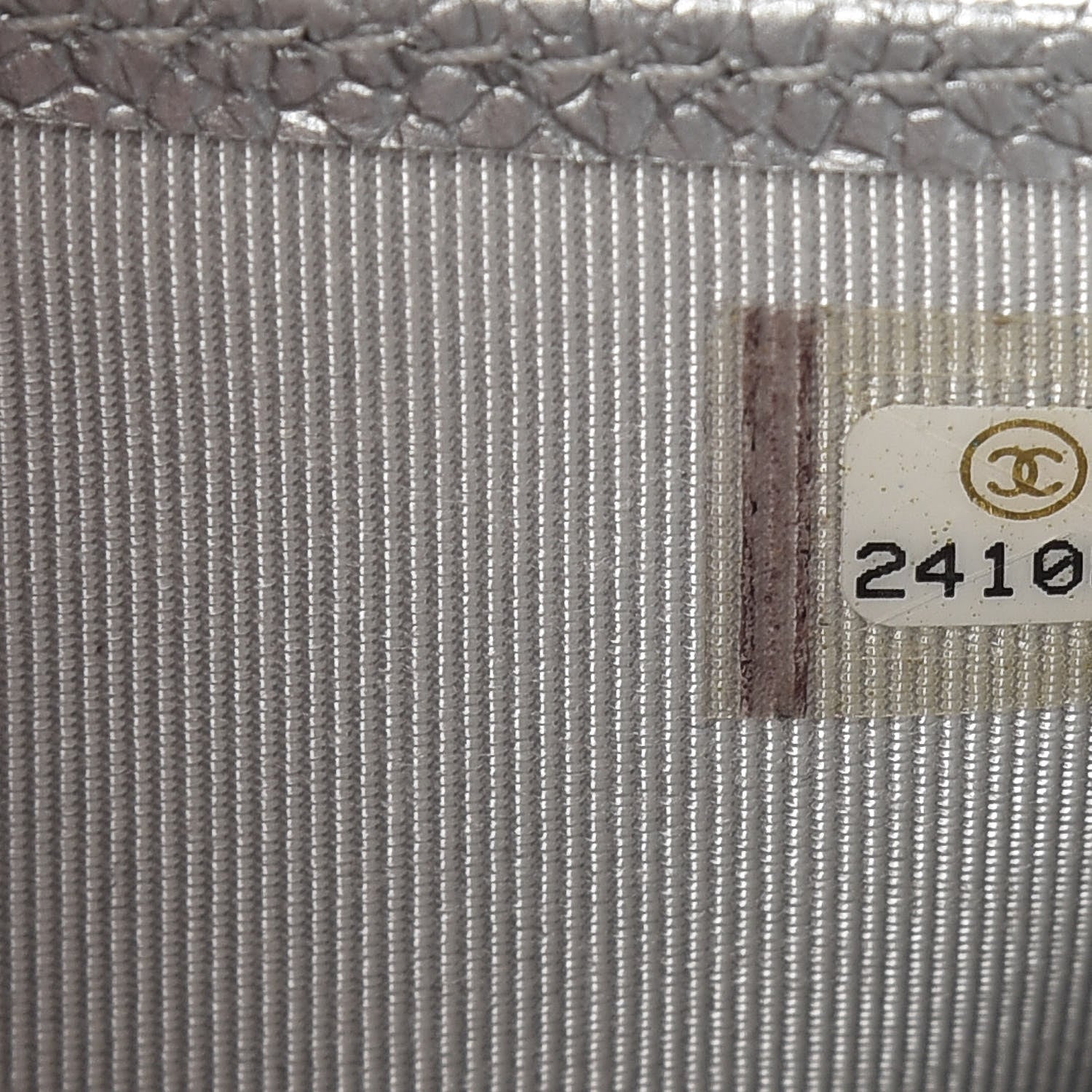 Chanel Metallic Caviar Quilted Compact Flap Wallet Silver 8 of 11