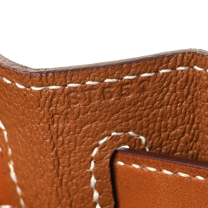 Hermes Natural Barenia Toile De Camp Dechainee Kelly 28 Fauve 7 of 12
