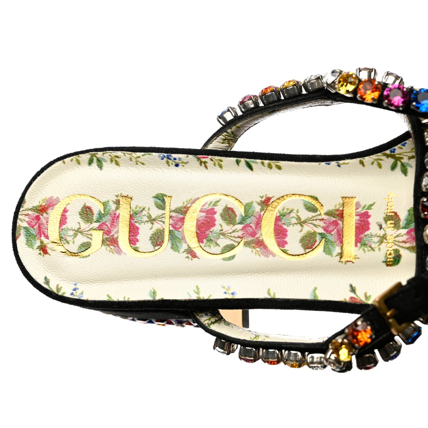 Kid Scamosciato Crystal Mira Platform Sandals 37 Multicolor
