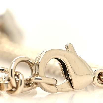 Chanel Crystal CC Heart Chain Bracelet Gold 4 of 5