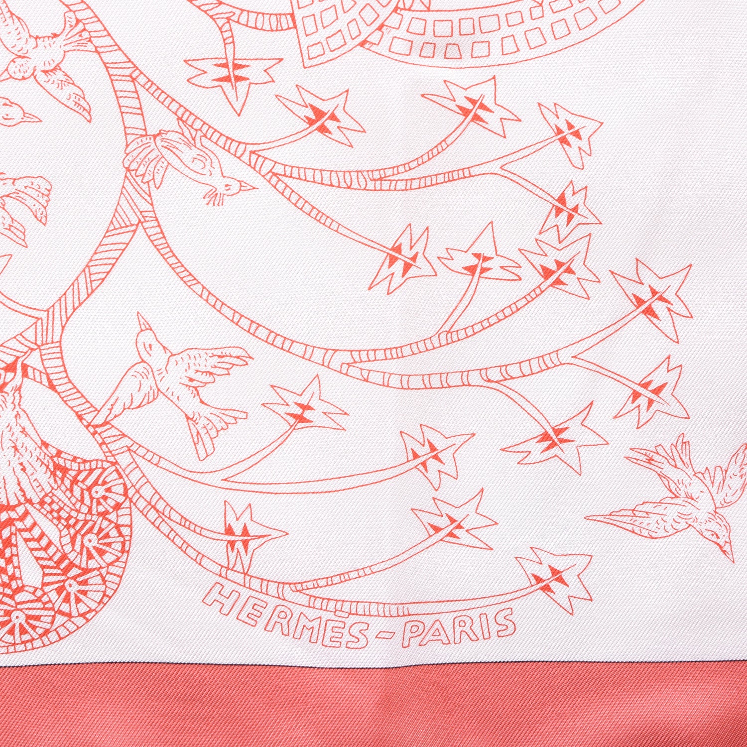 Hermes Silk Les Legendes de l'Arbre Scarf 90 4 of 4