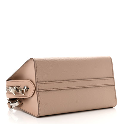 Prada Saffiano Cuir Calfskin Mini Monochrome Top Handle Tote Cipria 4 of 9