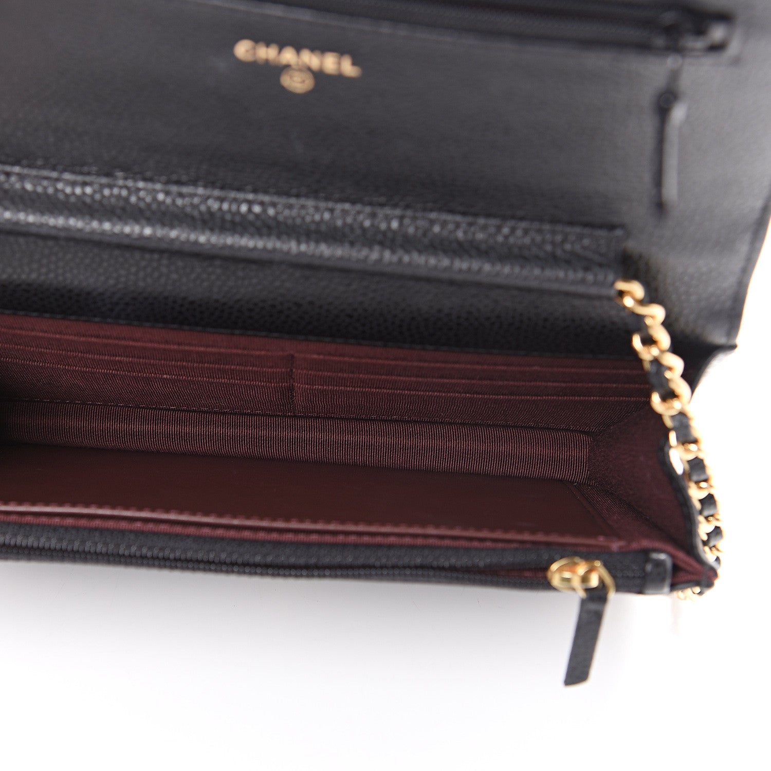 Chanel Caviar Quilted Wallet On Chain WOC Black 4 of 11