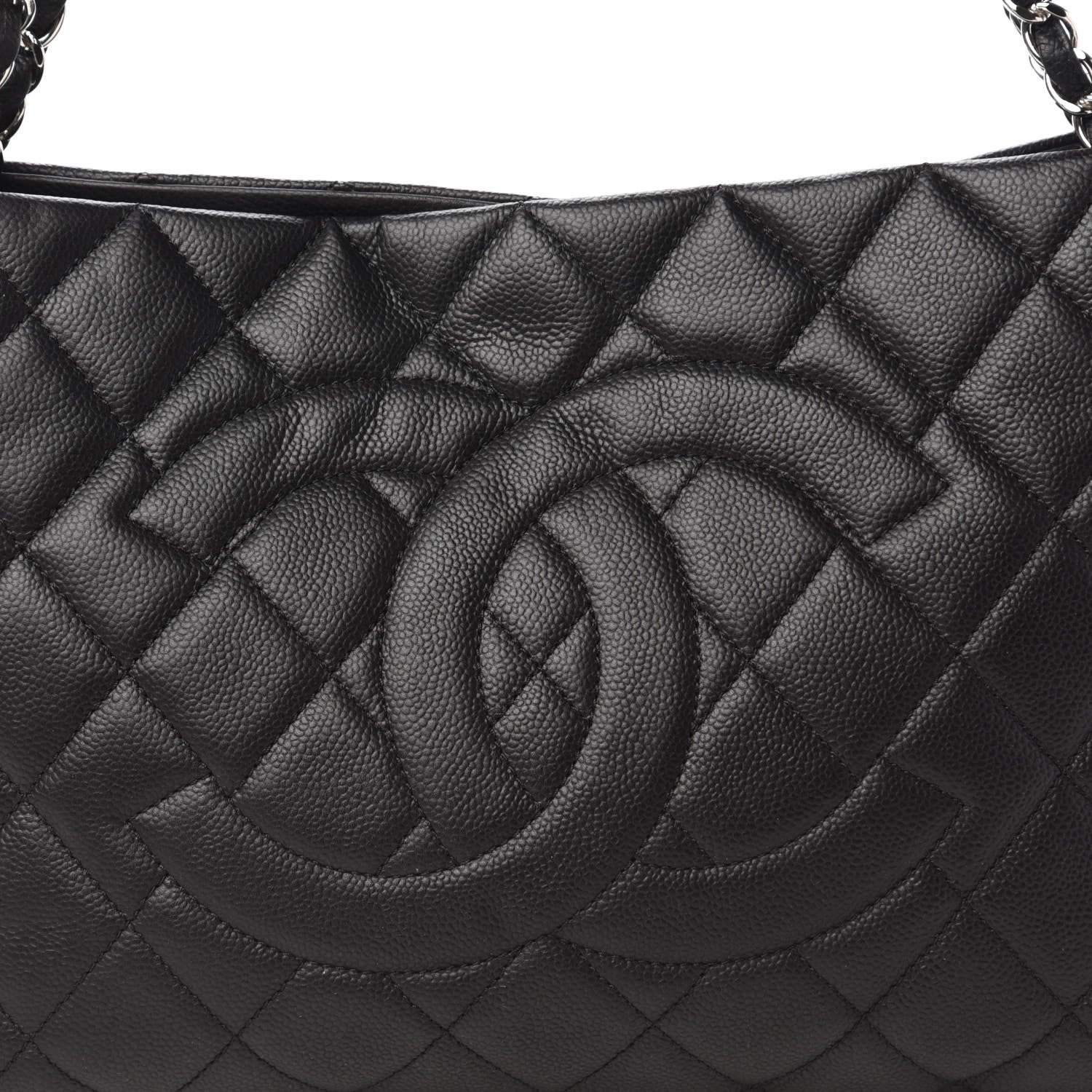 Chanel Caviar Quilted Expandable Zip Shoulder Bag Black 10 of 10