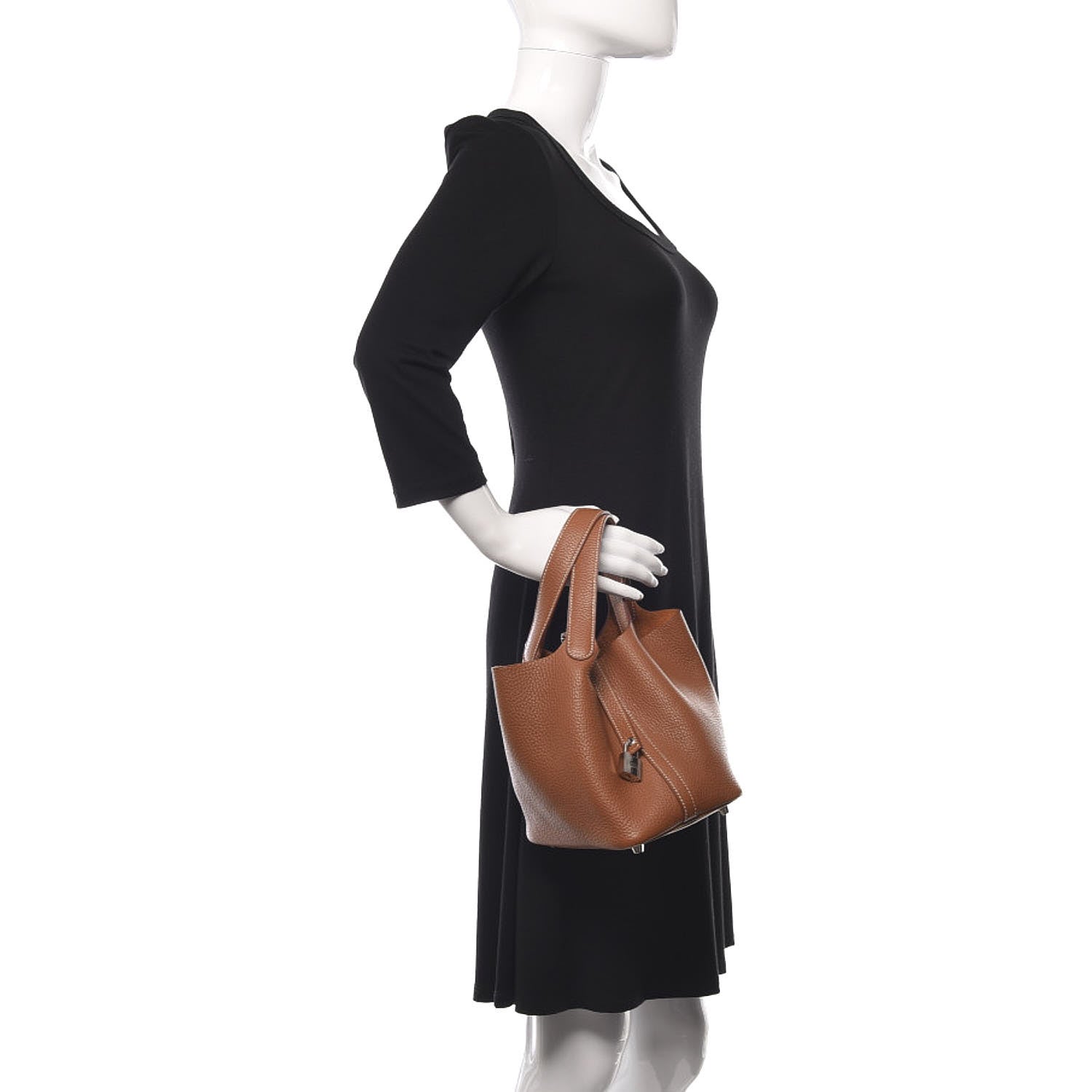 Hermes Taurillon Clemence Picotin Lock 18 PM Gold 2 of 10