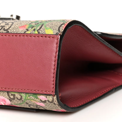 Gucci GG Supreme Monogram Blooms Small Padlock Shoulder Bag Beige Multicolor Dry Rose 10 of 10