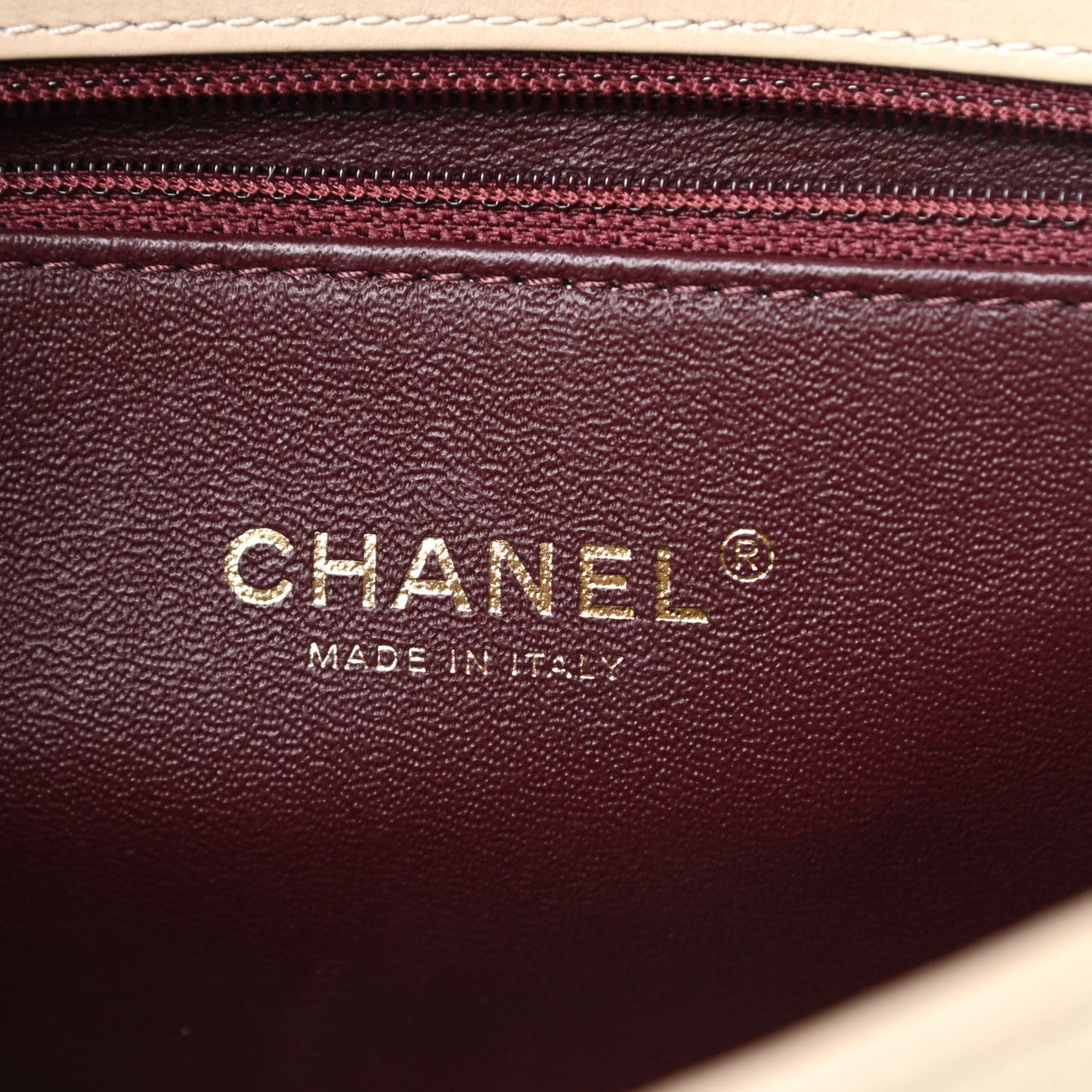 Caviar Quilted Small CC Filigree Flap Beige