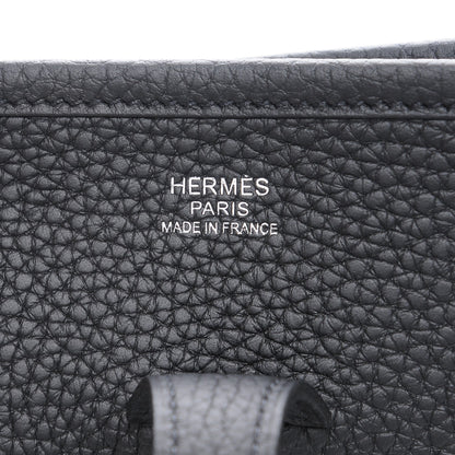 Hermes Taurillon Clemence Evelyne III PM Black 6 of 8