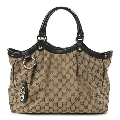 Gucci Monogram Medium Sukey Tote Dark Brown 1 of 10