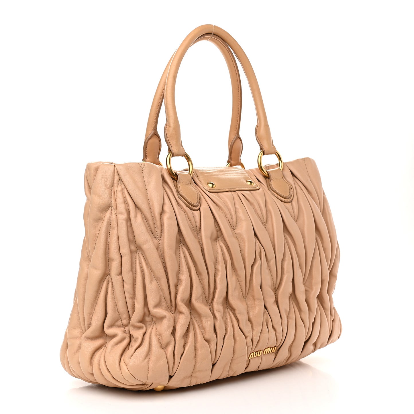 Nappa Matelasse Tote Cammeo