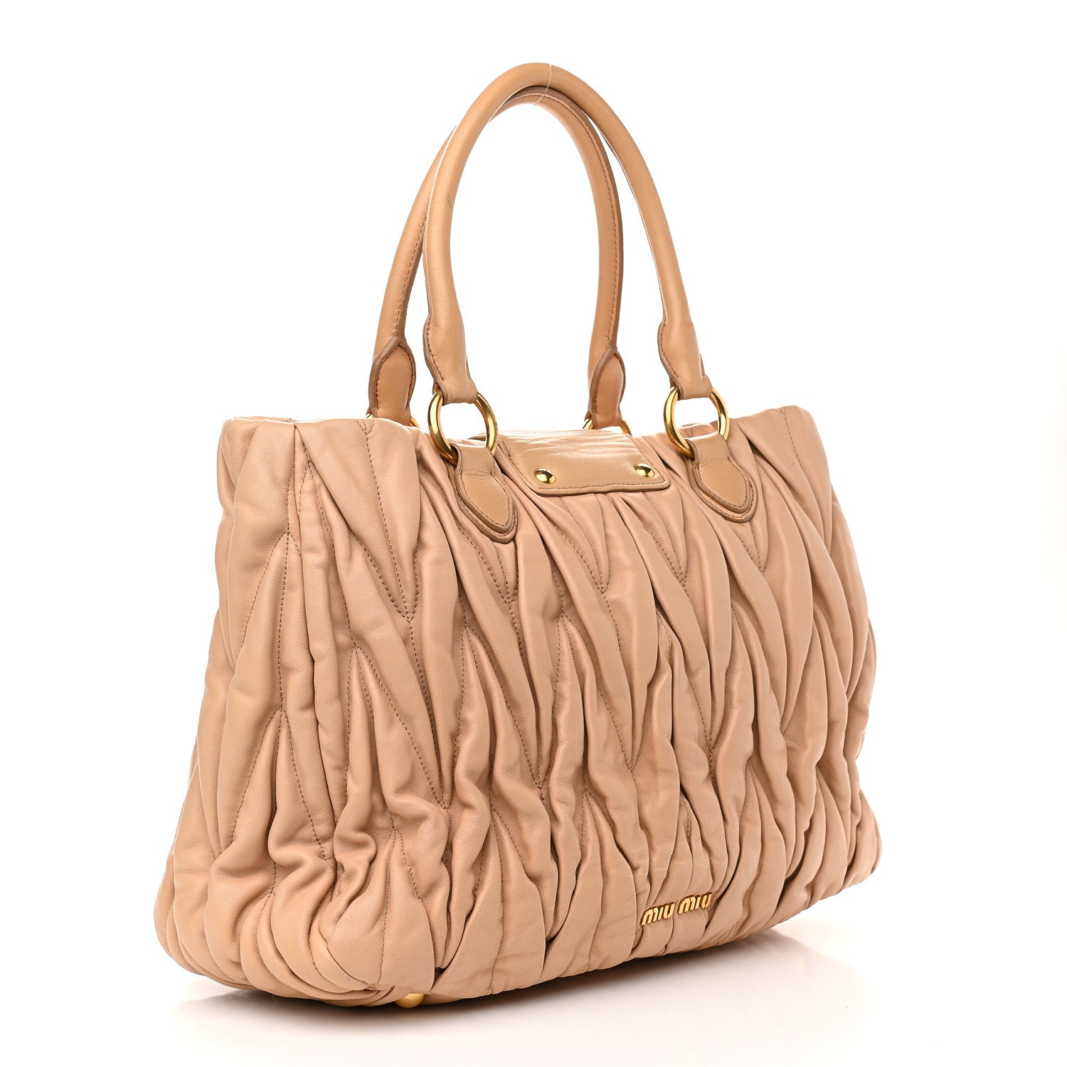 Miu Miu Nappa Matelasse Tote Cammeo 2 of 13