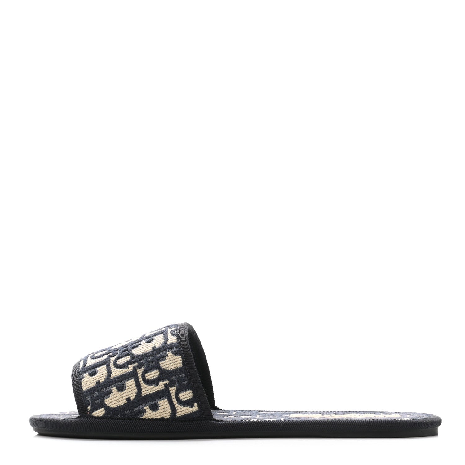 Christian Dior Oblique Chez Moi Sandal 36.5 Deep Blue 1 of 9