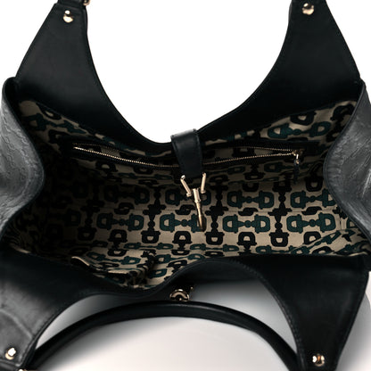 Gucci Guccissima Medium Jackie O Hobo Black 4 of 9