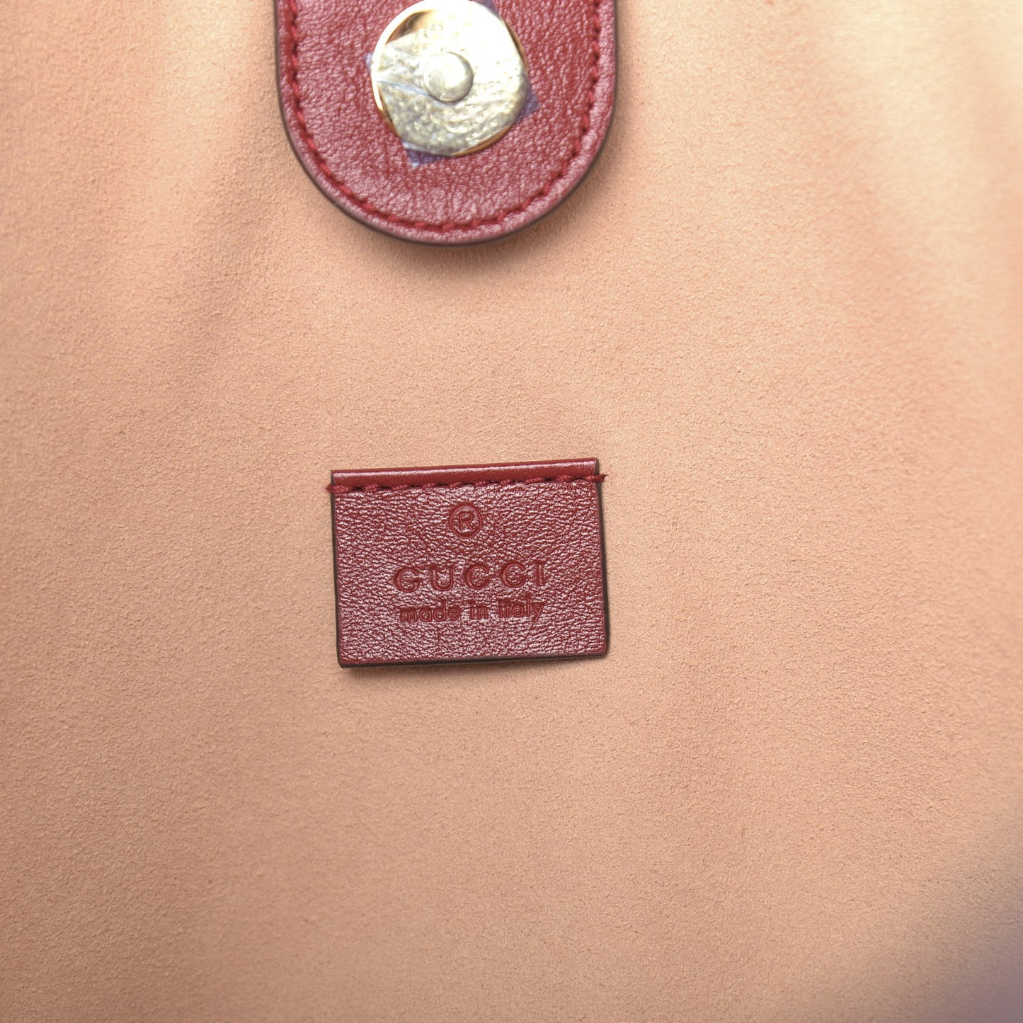 Calfskin Large Rajah Chain Tote Romantic Cherry