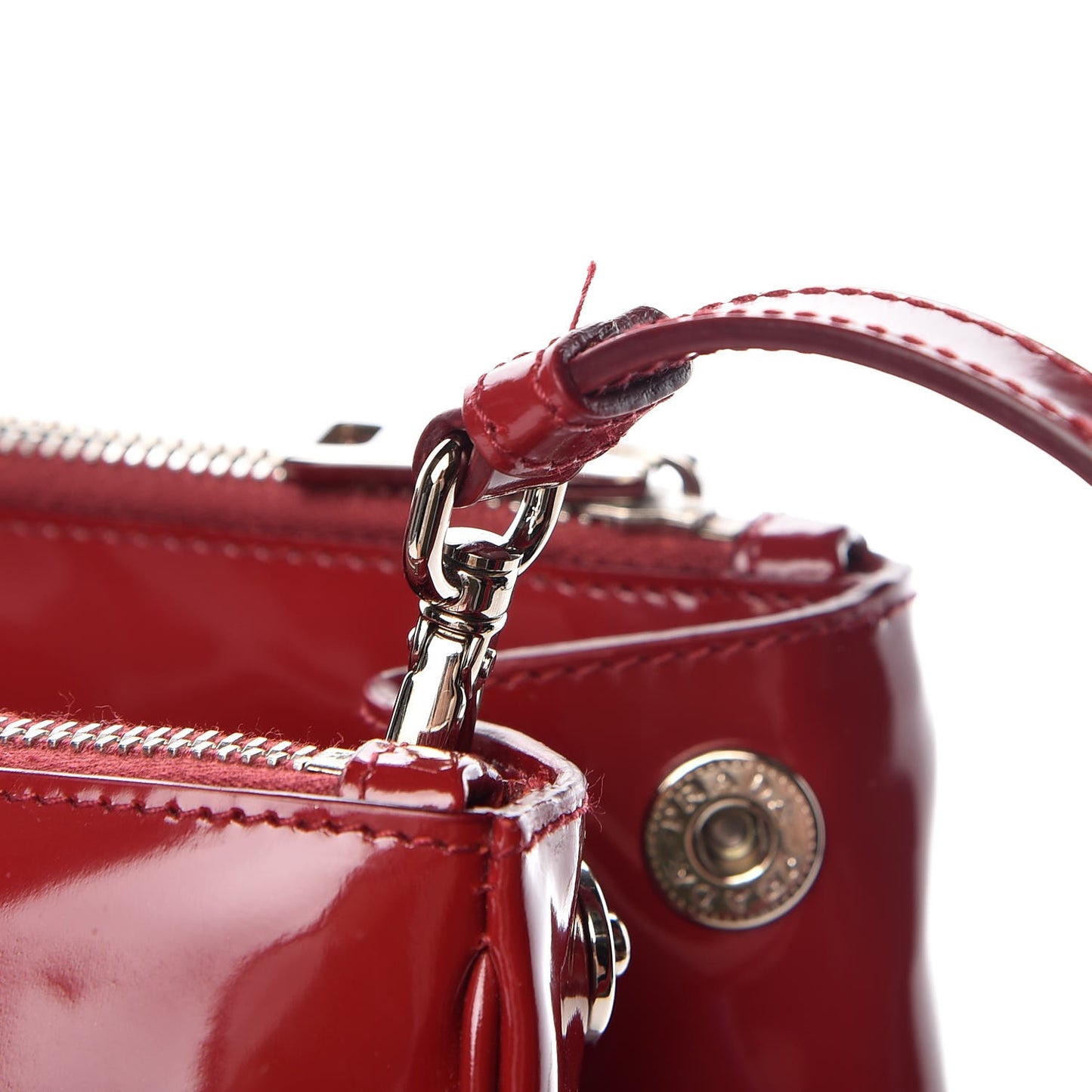 Spazzolato Front Pocket Tote Rubino