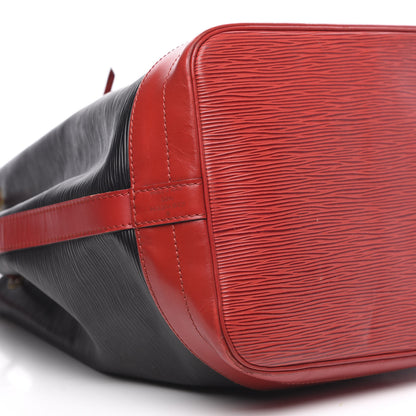 Louis Vuitton Epi Bi-Color Noe Castillan Red Black 6 of 15